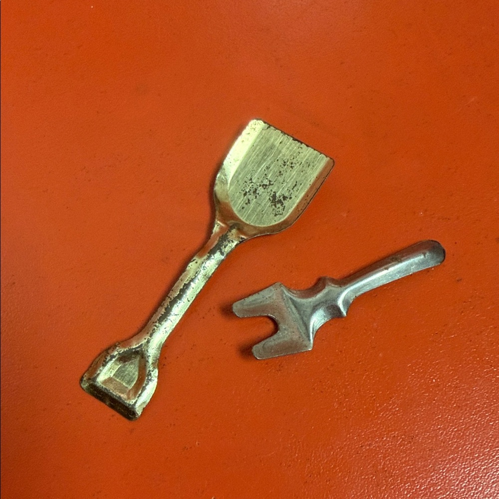 Vintage Gold and Silver Metal Tools